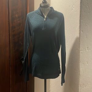 Smartwool Merino 250 Baselayer 1/4 Zip - Teal Women’s Large